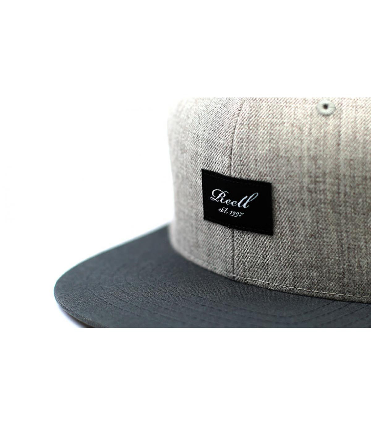 snapback grau meliert Reell